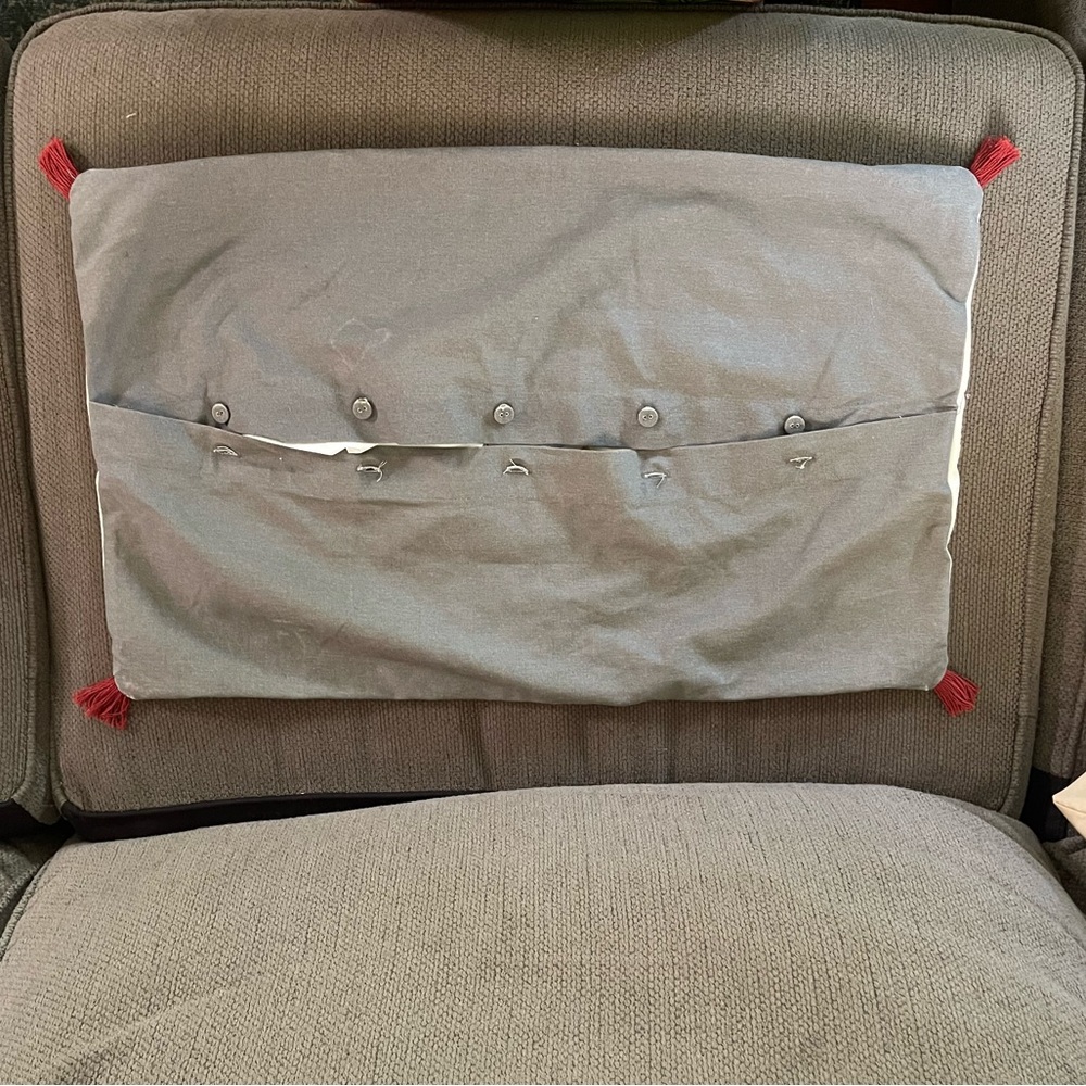 Ikea Rodarv Colorful Embroidered Throw Pillow Cover - Picture 3 of 4